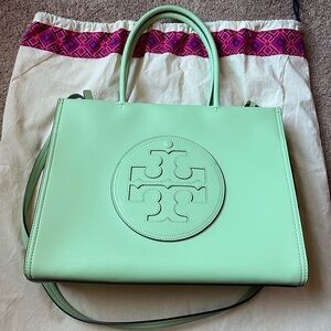 Tory Burch Ella bio tote in mint leaf green